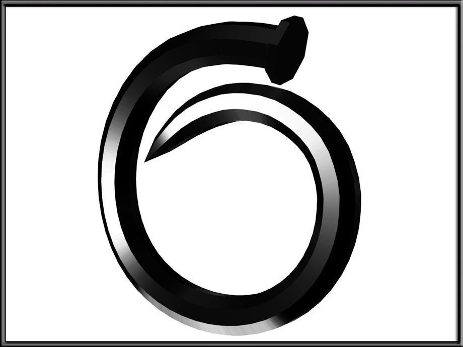 Nail Ring Low-poly 3D model_5