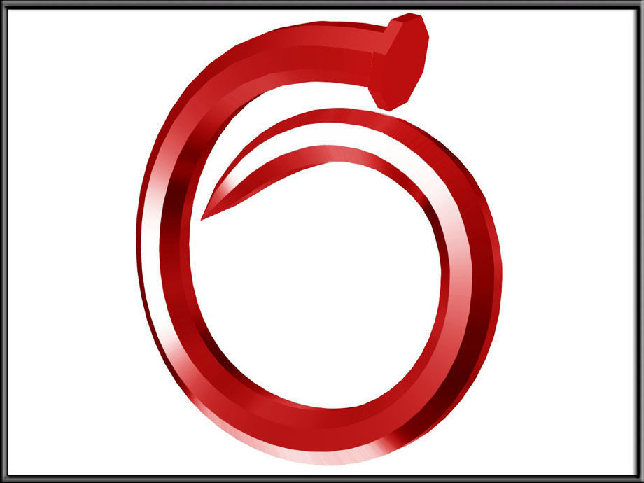 Nail Ring Low-poly 3D model_6