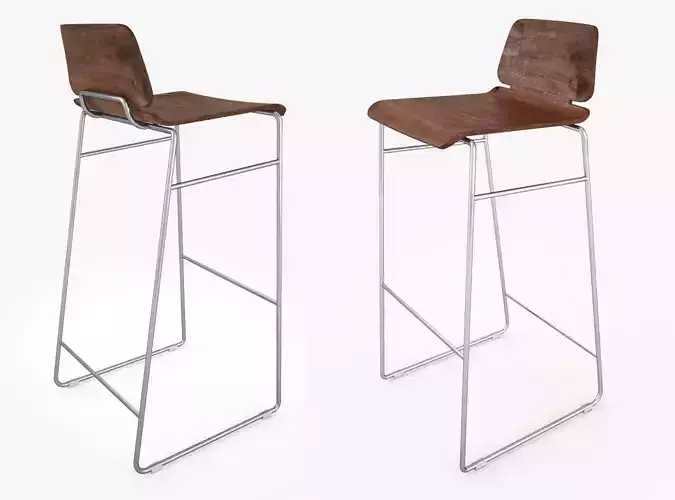 Zeitraum Form Bar Stool