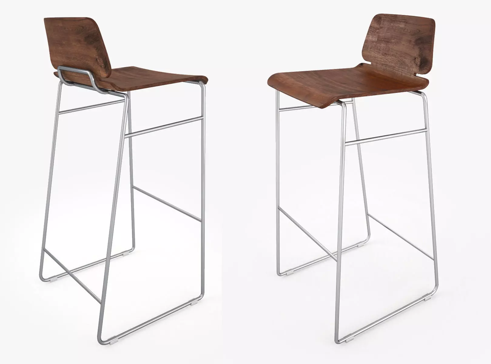 Zeitraum Form Bar Stool 3D model_0