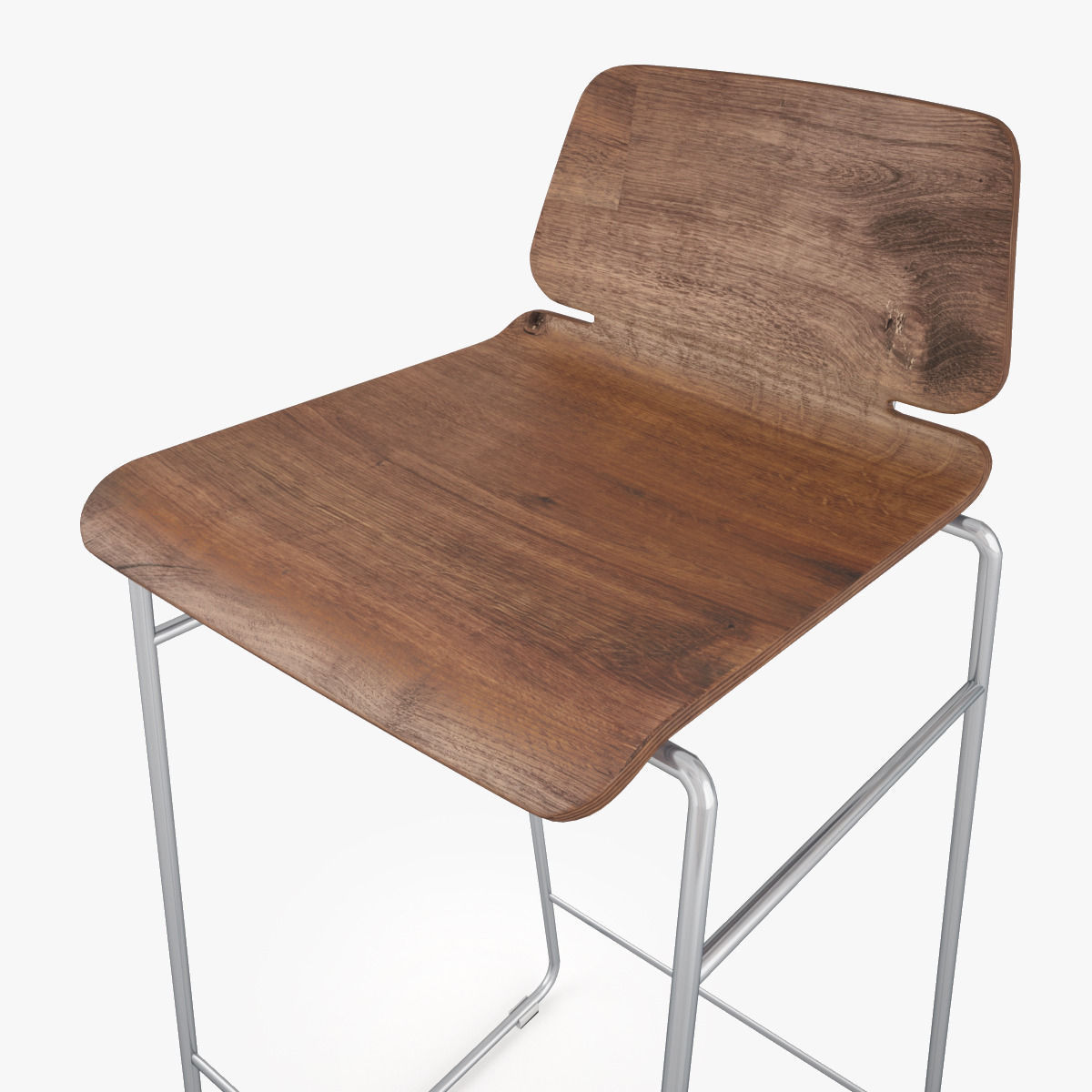 Zeitraum Form Bar Stool 3D model_3