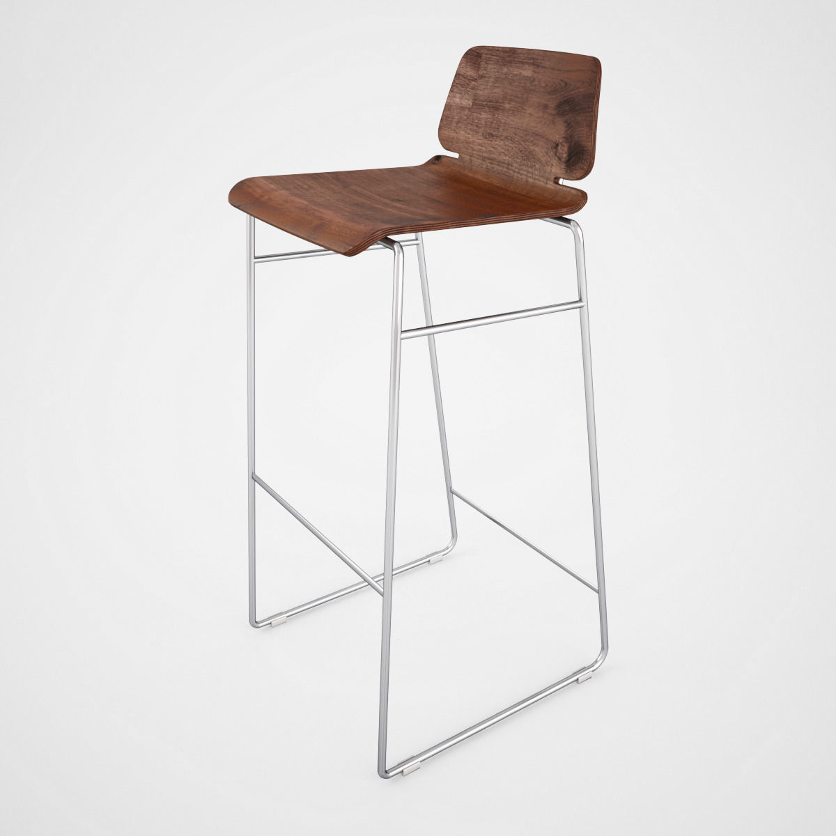 Zeitraum Form Bar Stool 3D model_1
