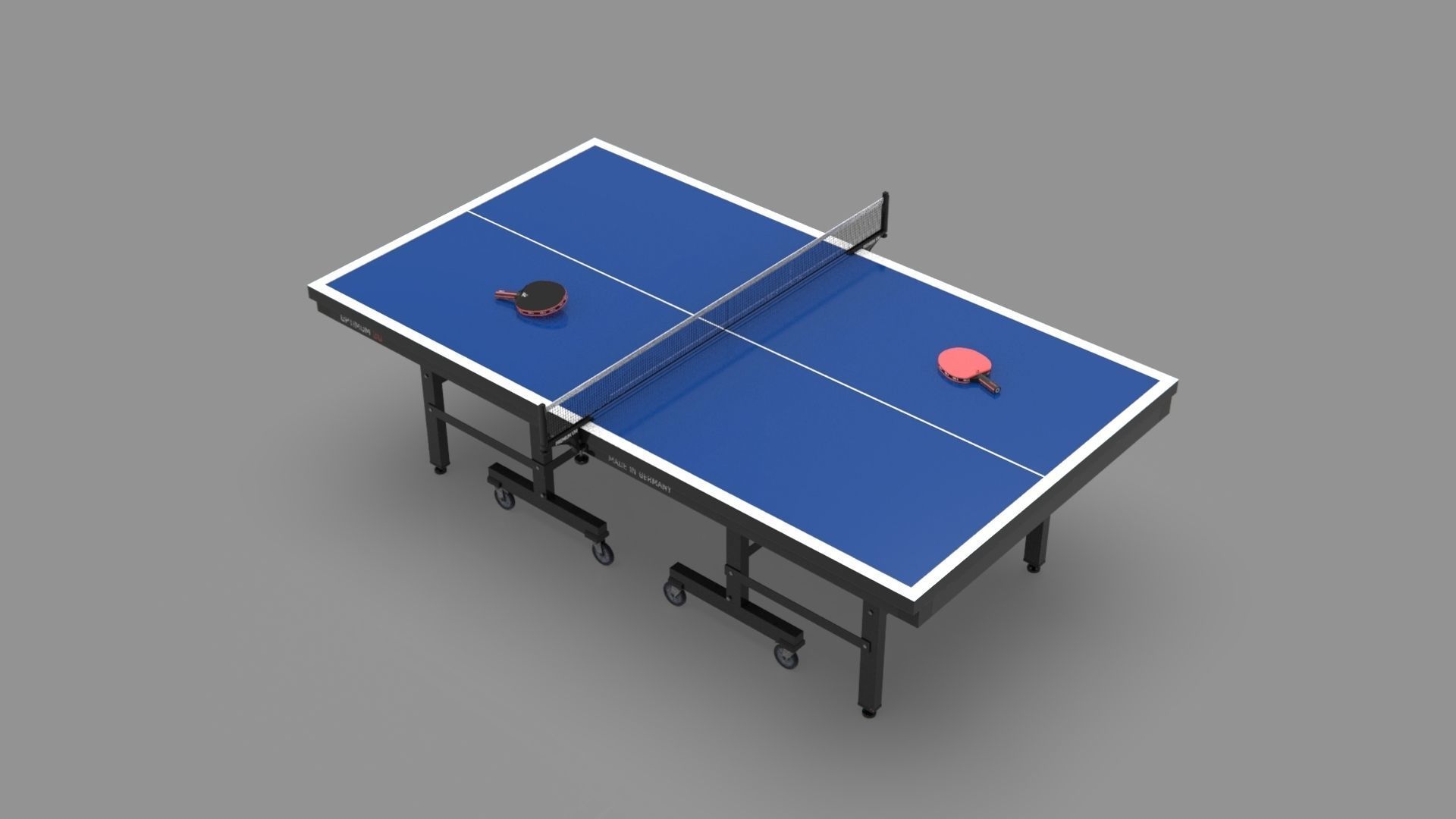 Ping pong table 3D model_9