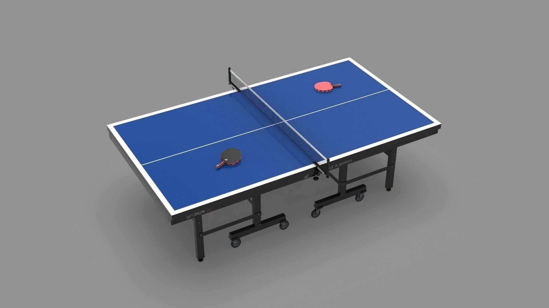 Ping pong table 3D model_3