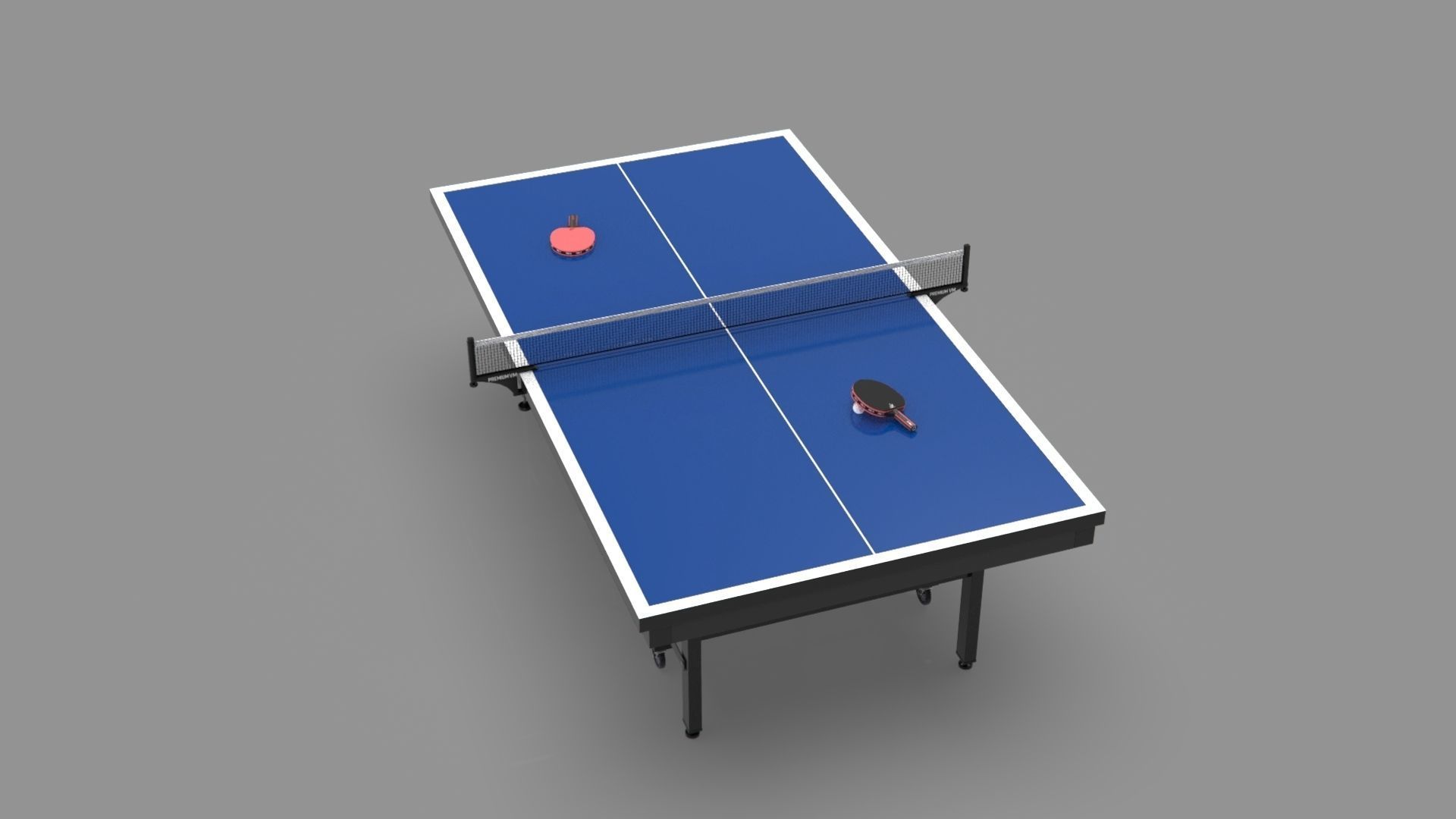 Ping pong table 3D model_12