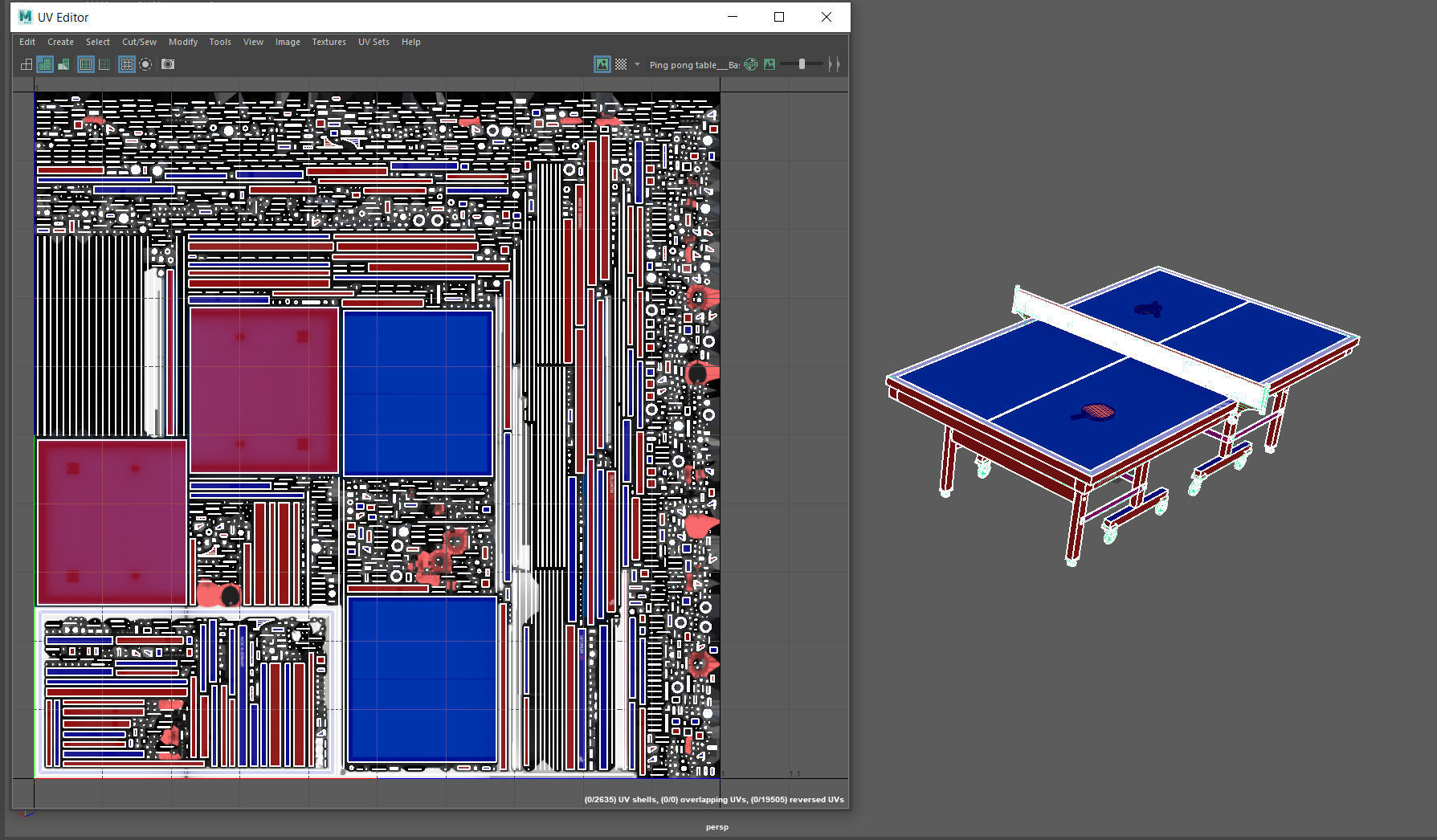 Ping pong table 3D model_7