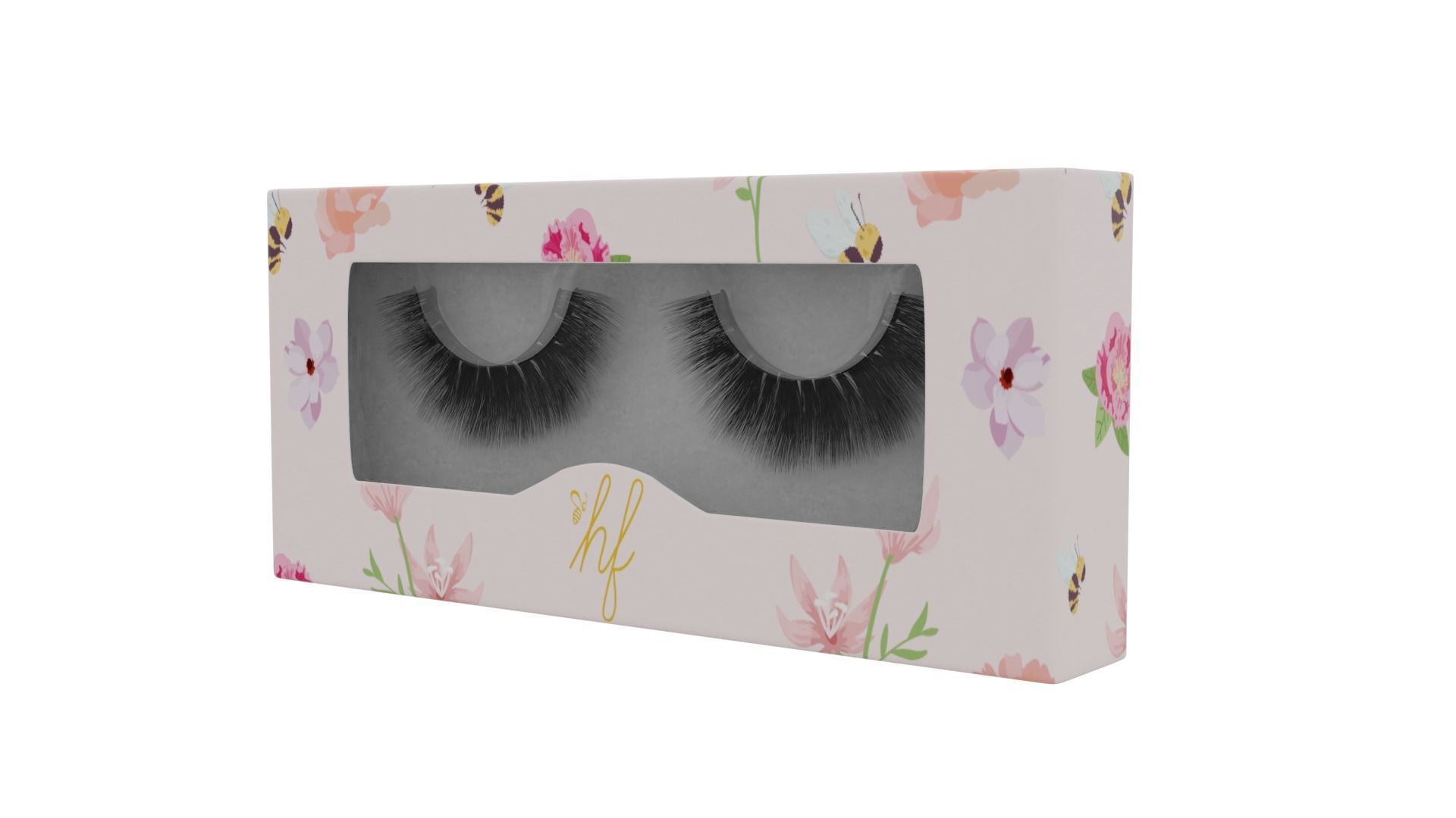 Eyelash box 3D model_2