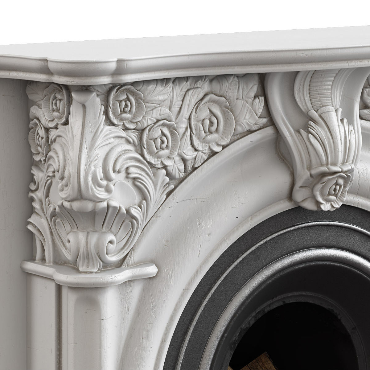 Victorian Fireplace 3D model_2