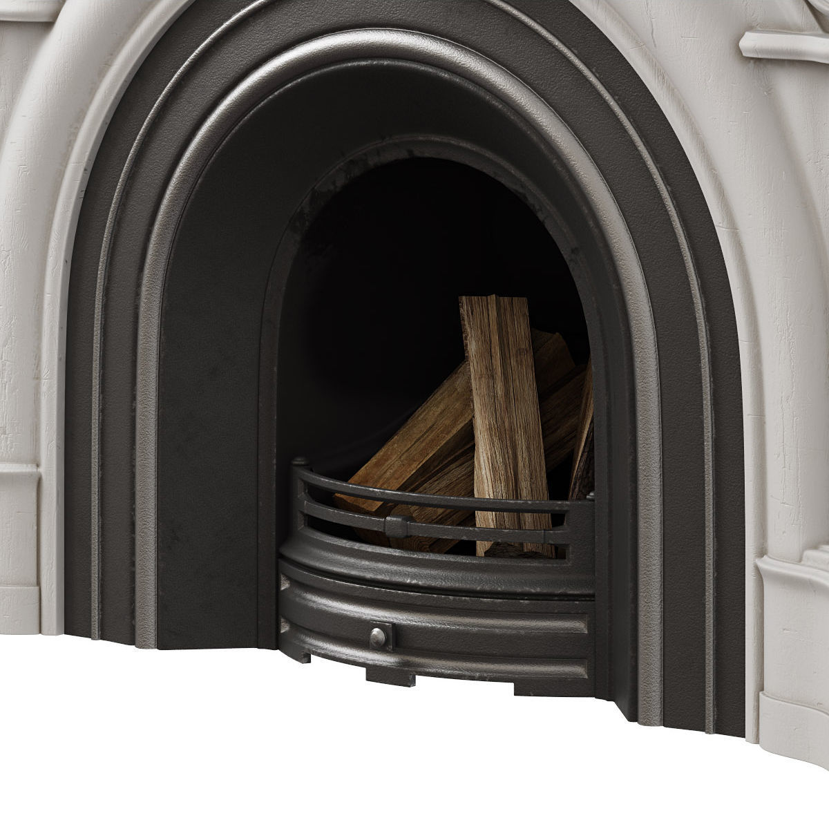 Victorian Fireplace 3D model_3