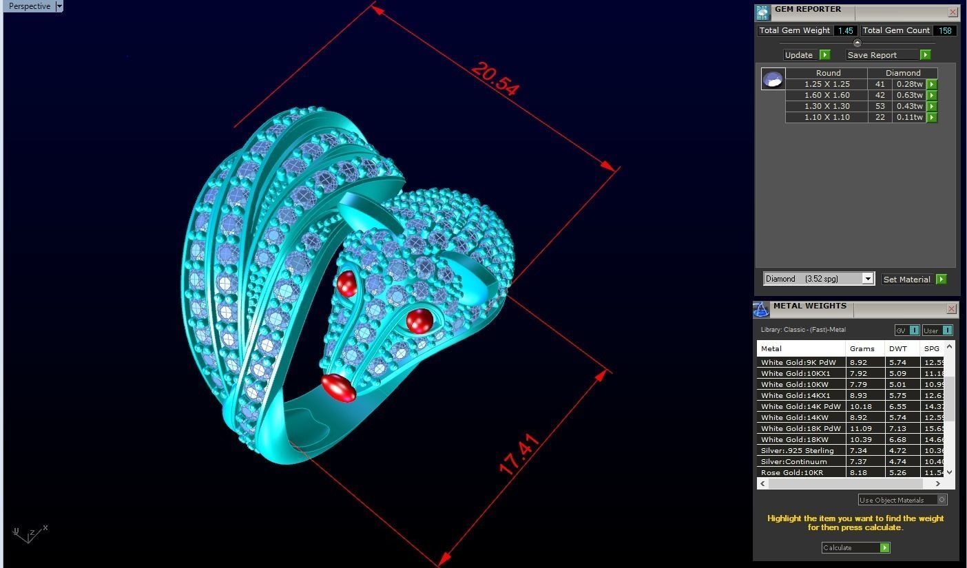 Fox ring - Womens fox ring - Womens ring - N246 3D print model_6