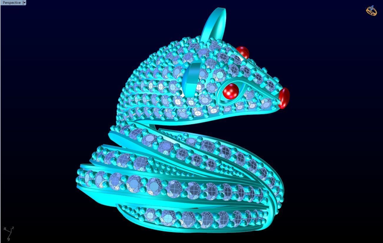 Fox ring - Womens fox ring - Womens ring - N246 3D print model_8