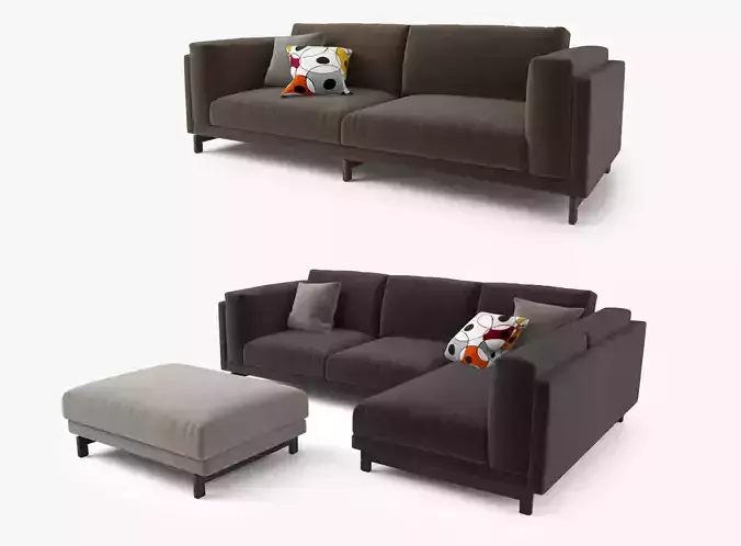 Modern Sofa Set 3D model
