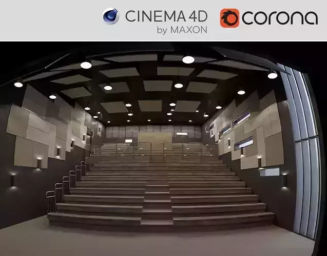 Arts Theatre Auditorium  3D model