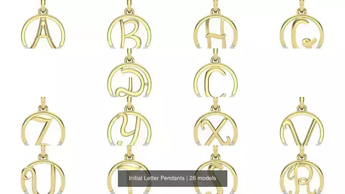 Initial Letter Pendants