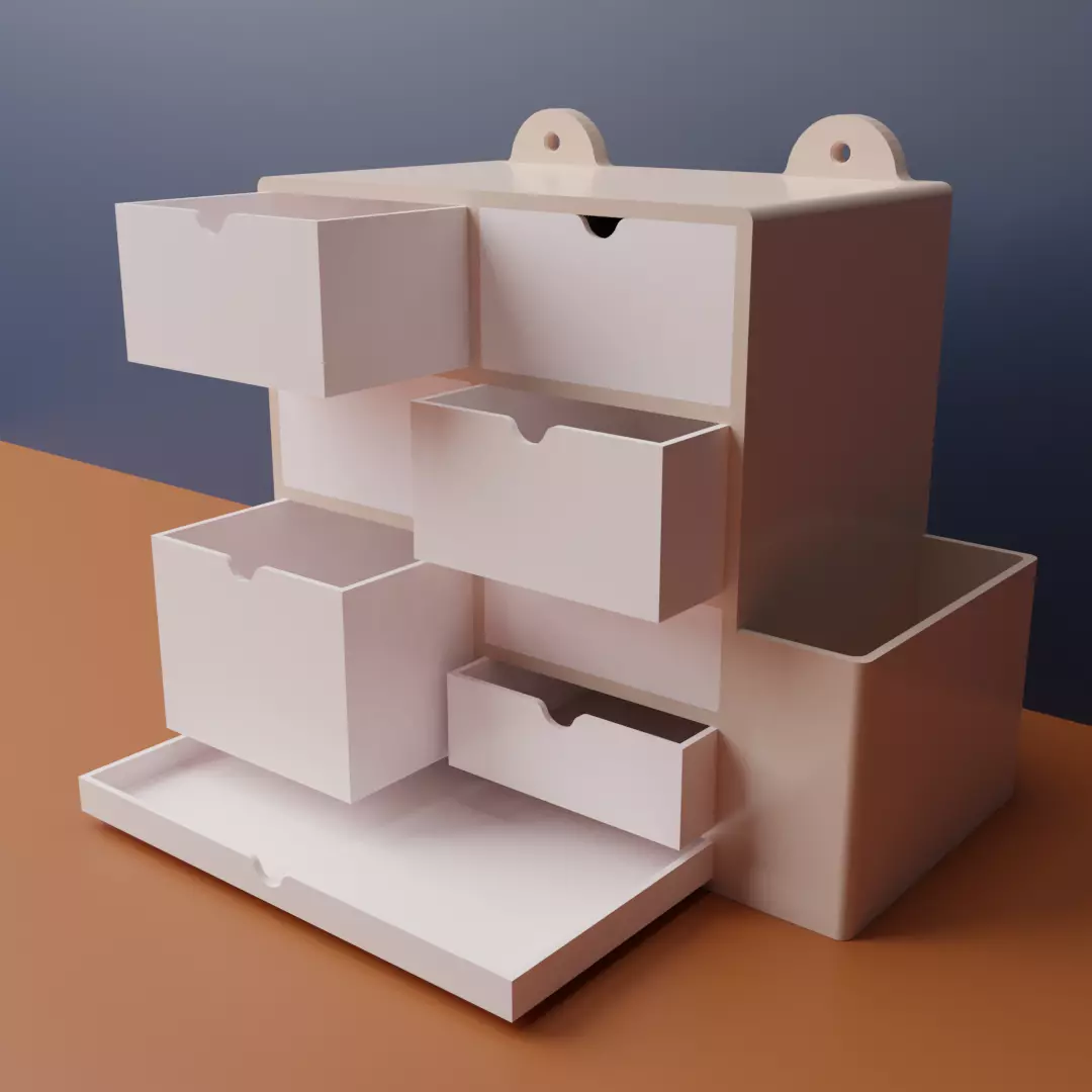 Stationery Box 3D print model_0