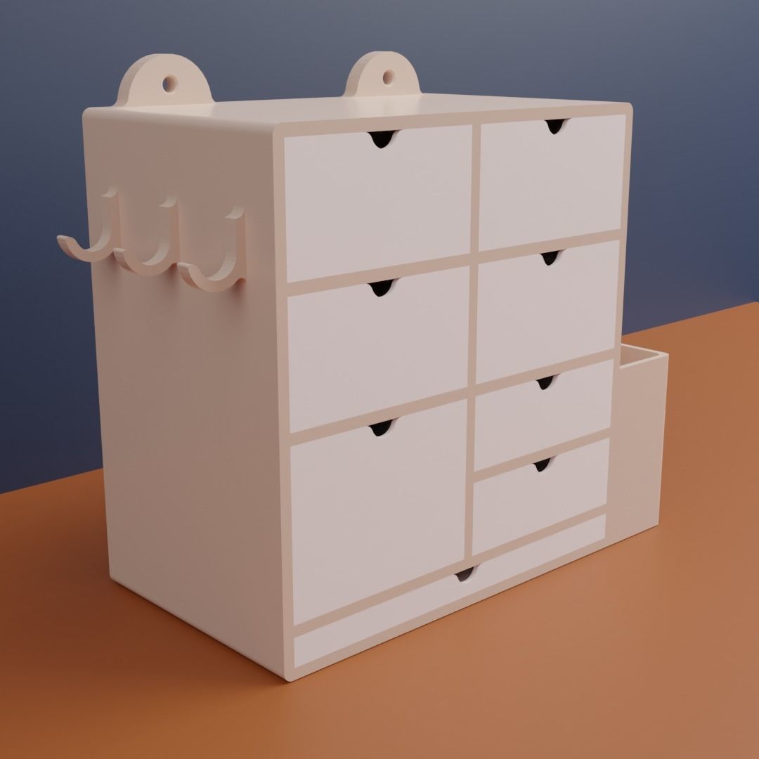Stationery Box 3D print model_5