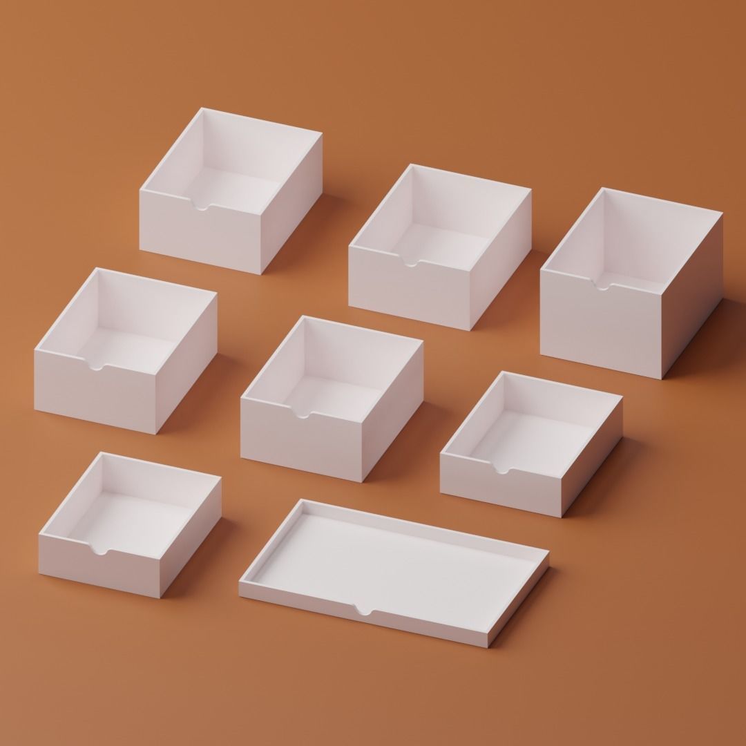 Stationery Box 3D print model_3