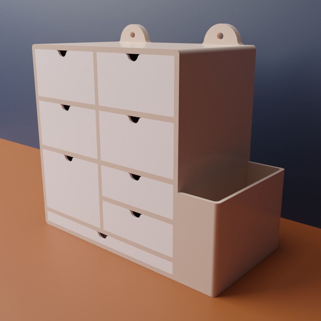 Stationery Box 3D print model_4