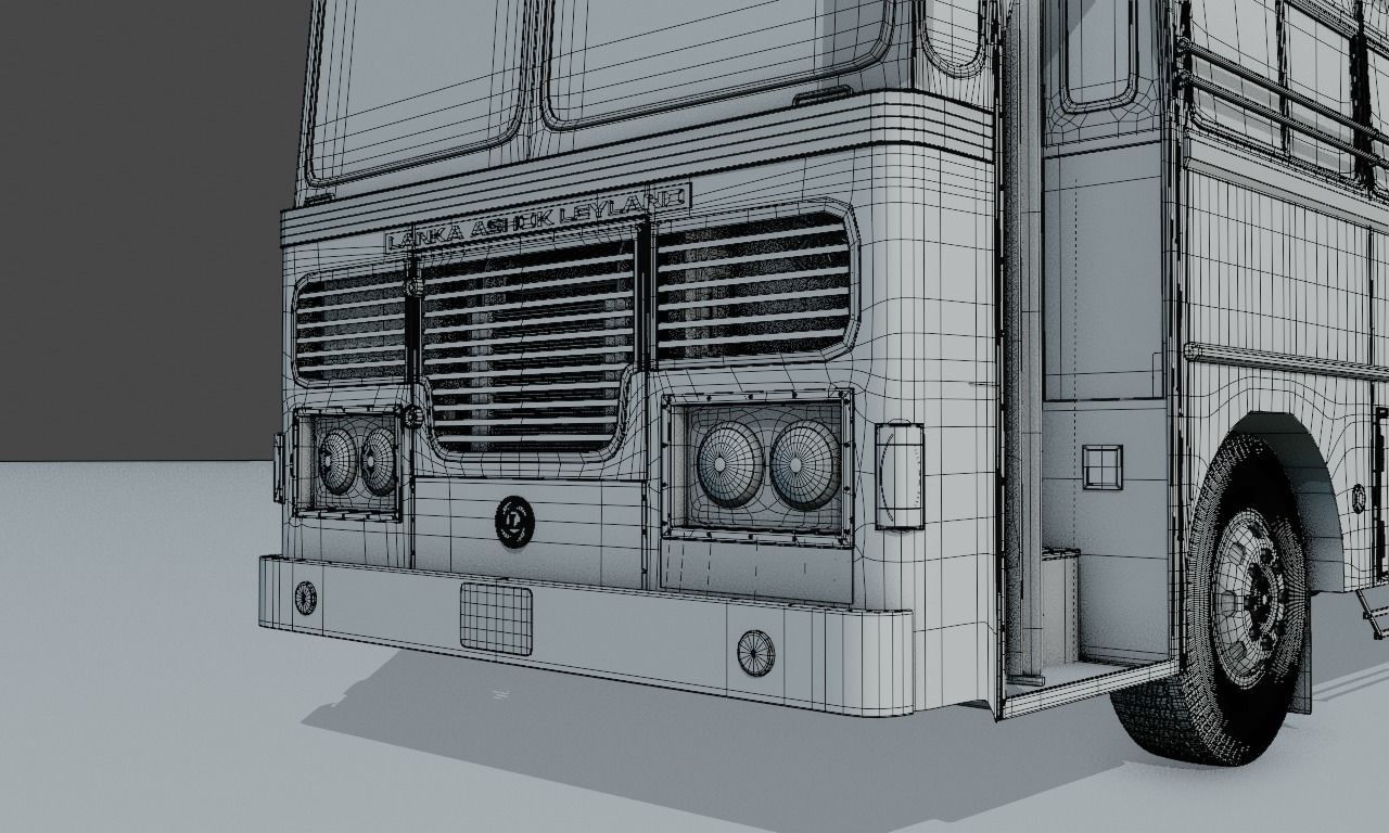 Ashok Leyland Viking Bus 3D model_42