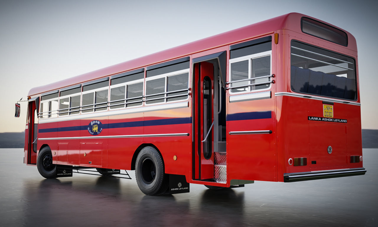 Ashok Leyland Viking Bus 3D model_19