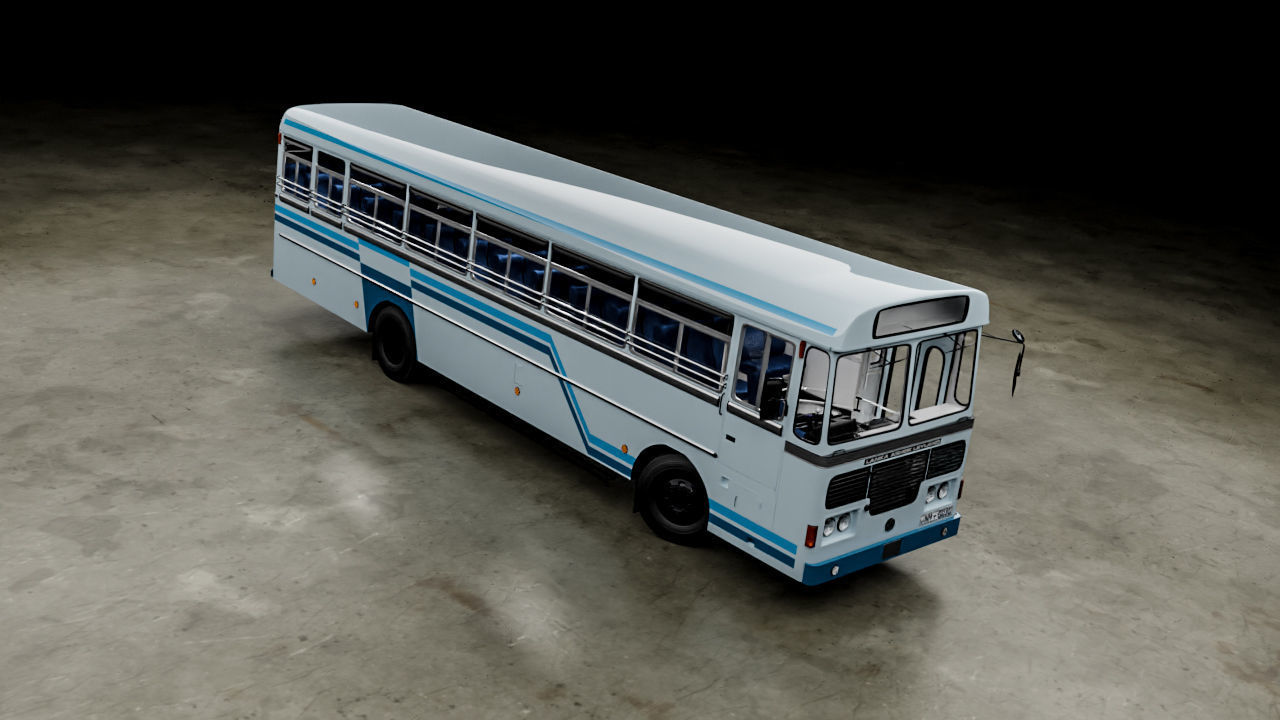 Ashok Leyland Viking Bus 3D model_4