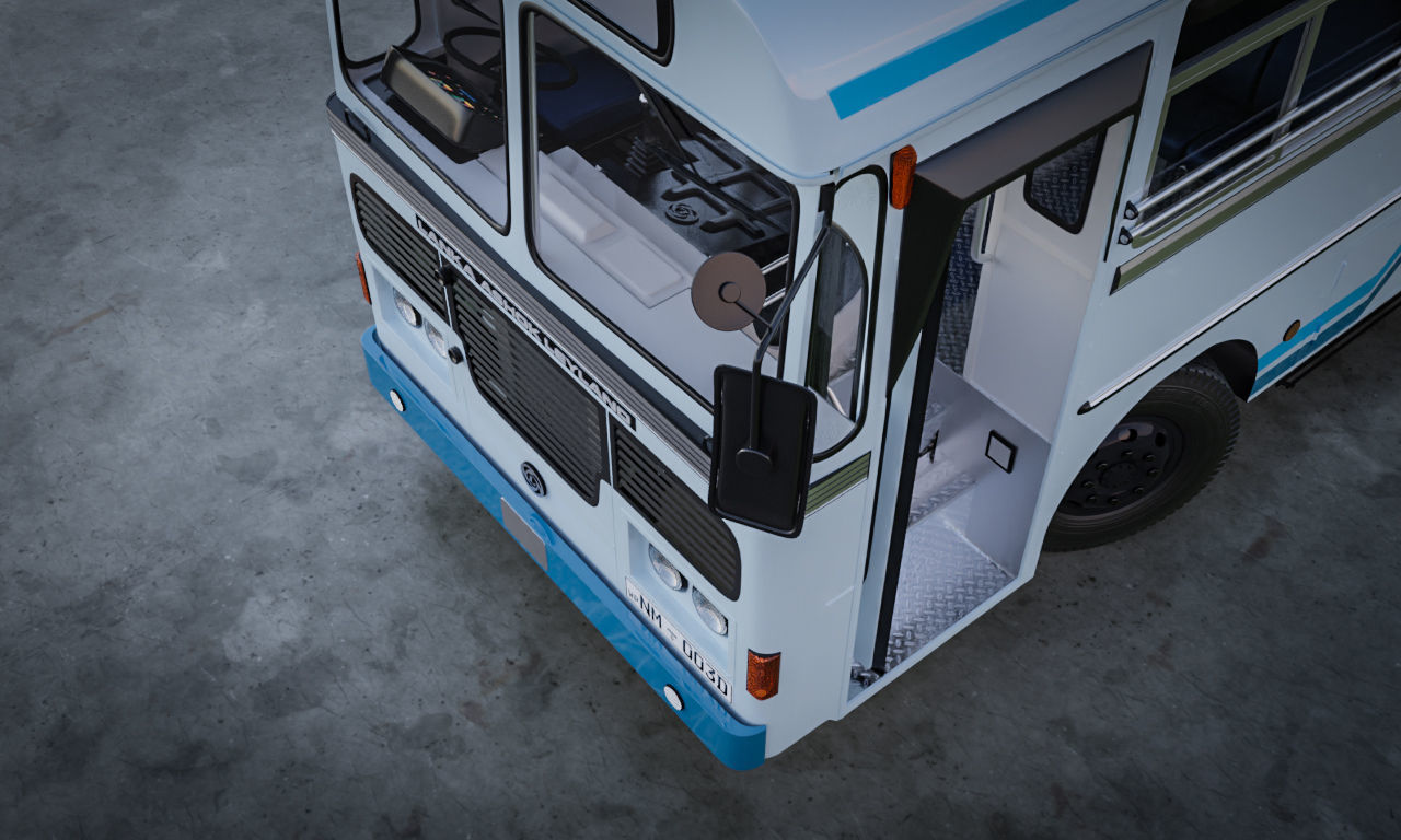 Ashok Leyland Viking Bus 3D model_16