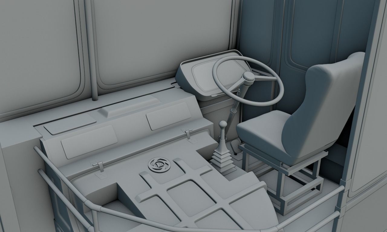 Ashok Leyland Viking Bus 3D model_36