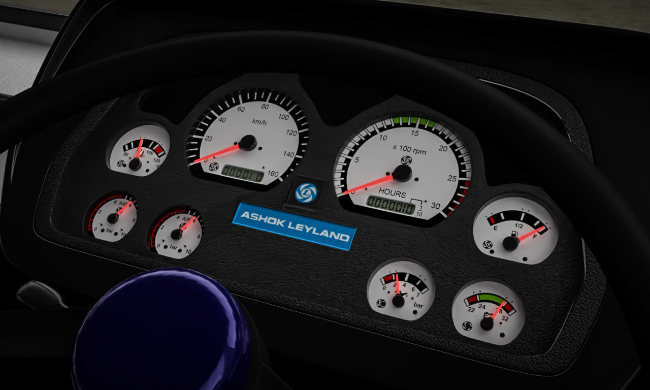 Ashok Leyland Viking Bus 3D model_27