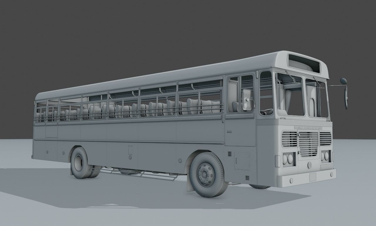 Ashok Leyland Viking Bus 3D model_37
