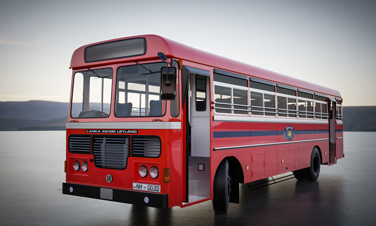 Ashok Leyland Viking Bus 3D model_18