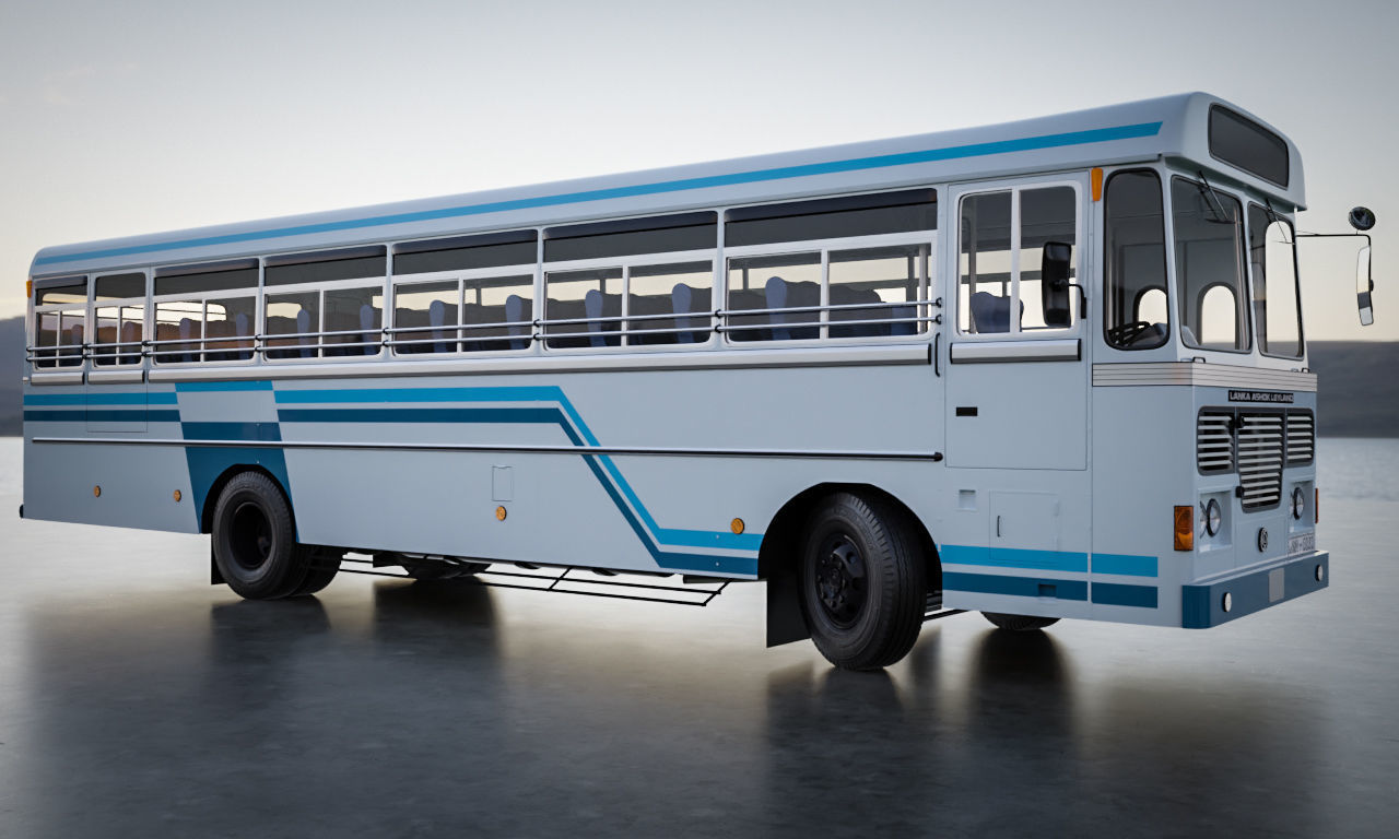 Ashok Leyland Viking Bus 3D model_7