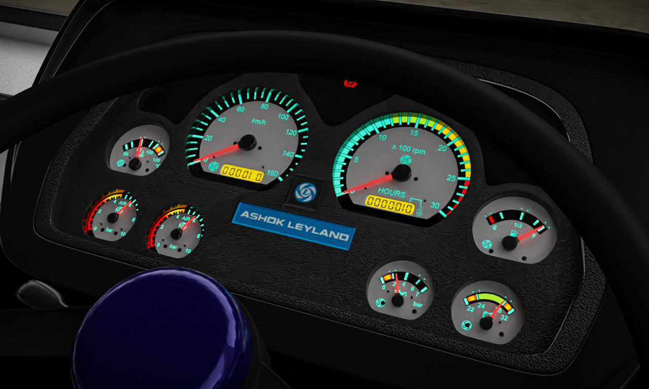 Ashok Leyland Viking Bus 3D model_28