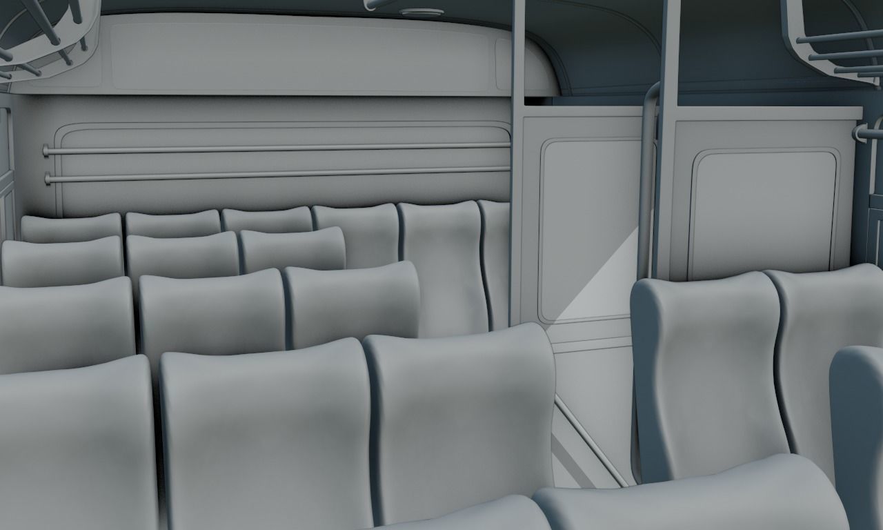 Ashok Leyland Viking Bus 3D model_38