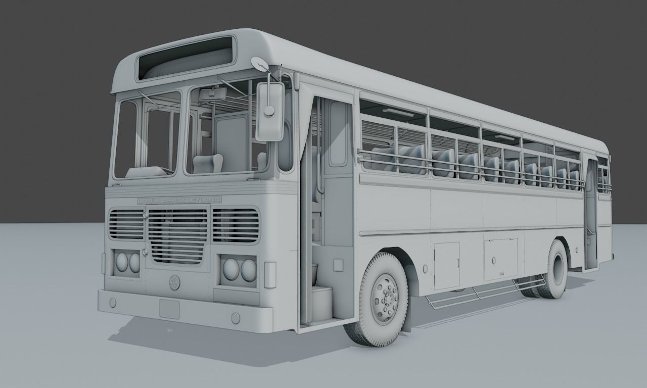 Ashok Leyland Viking Bus 3D model_33