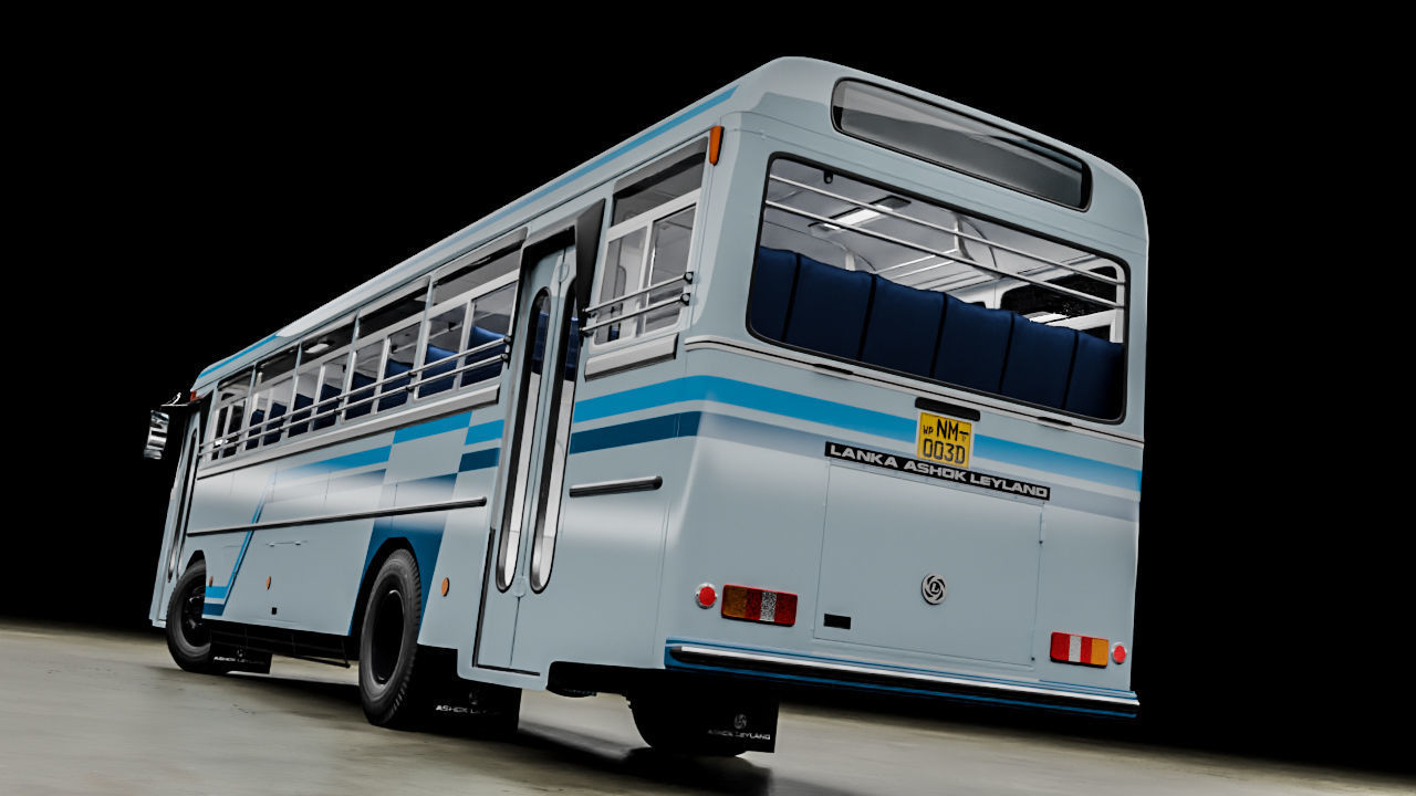 Ashok Leyland Viking Bus 3D model_3