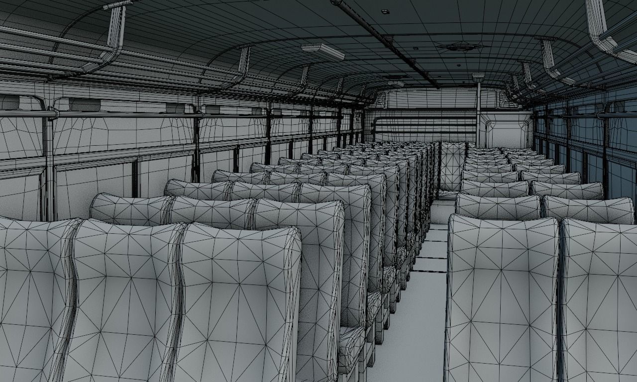 Ashok Leyland Viking Bus 3D model_45