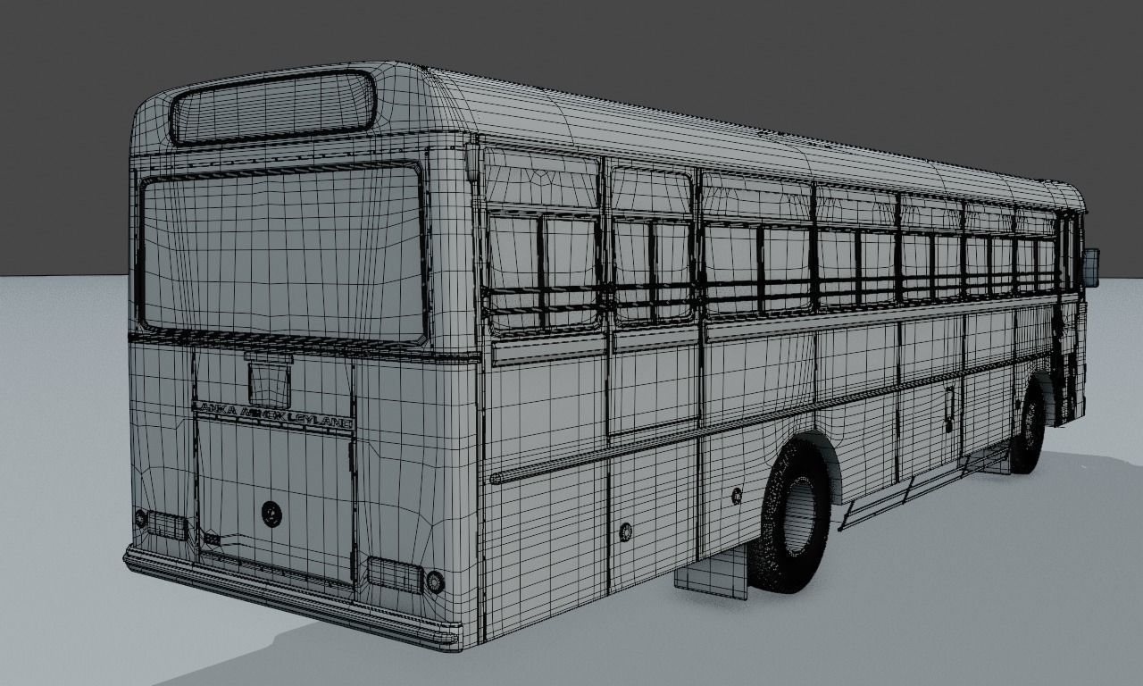 Ashok Leyland Viking Bus 3D model_44