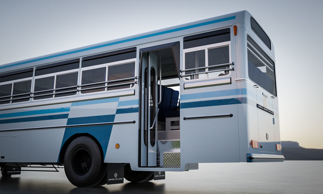 Ashok Leyland Viking Bus 3D model_14