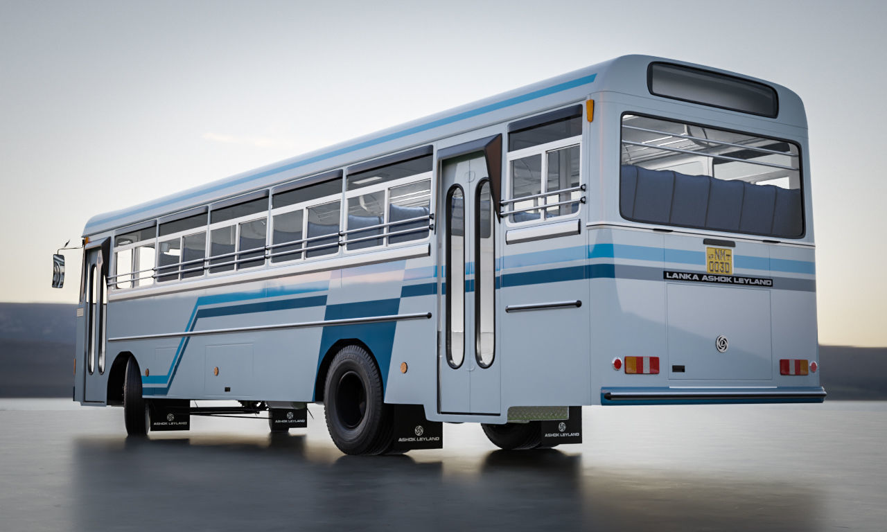 Ashok Leyland Viking Bus 3D model_8