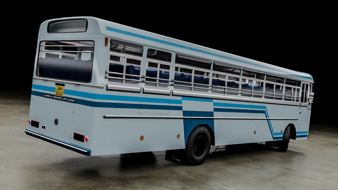 Ashok Leyland Viking Bus 3D model_2