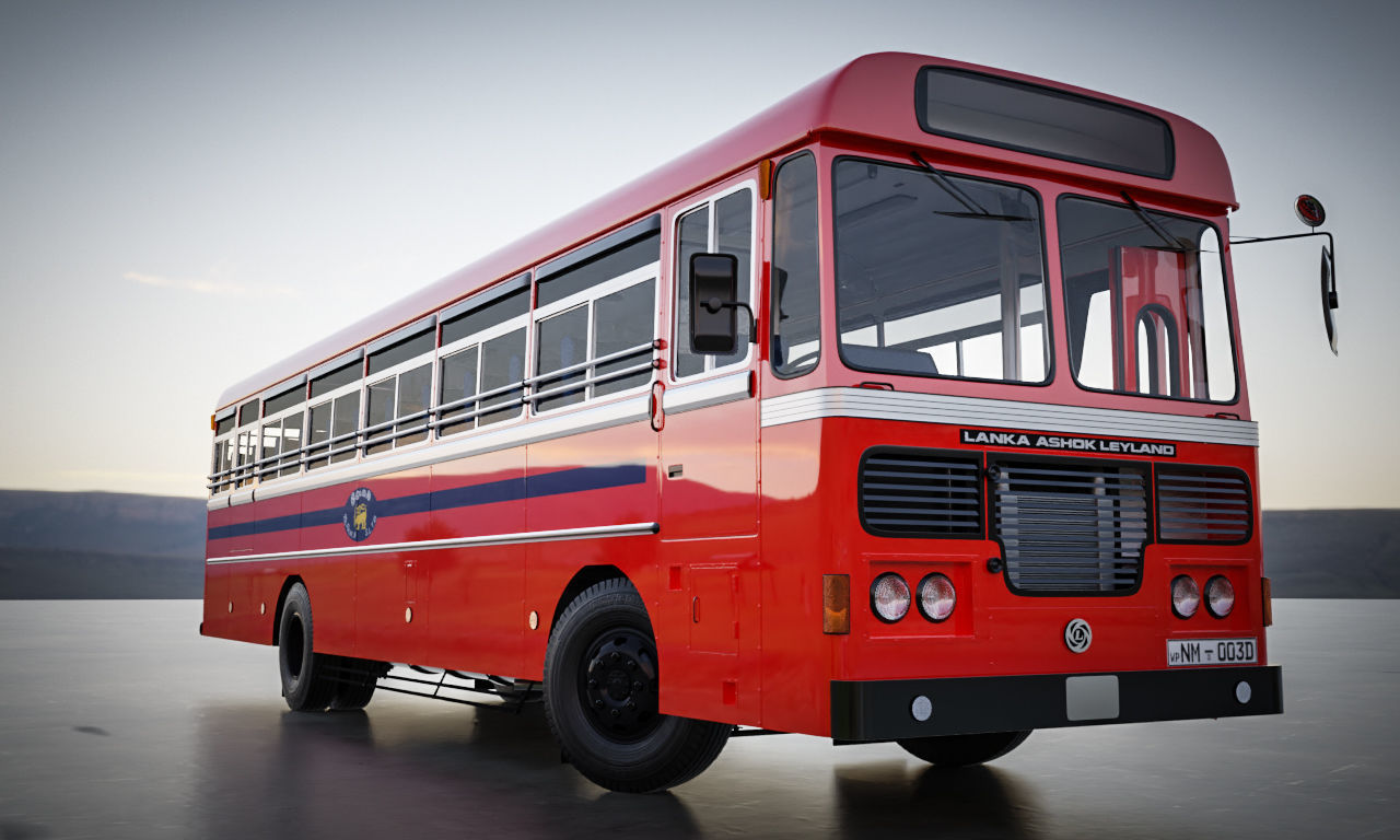 Ashok Leyland Viking Bus 3D model_17