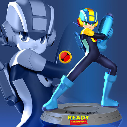 Mega Man 3D print model