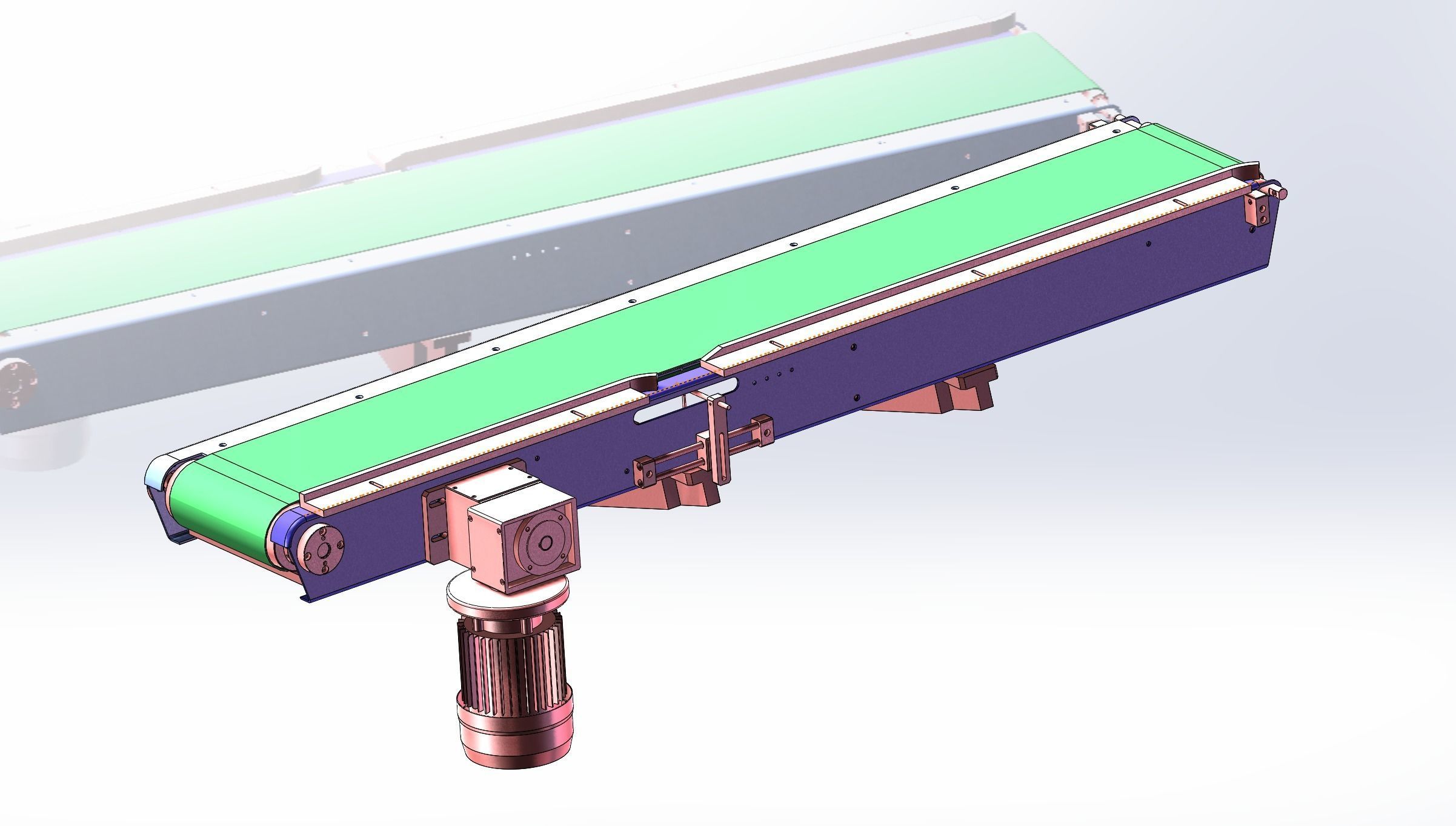 Open bag filling and packing machine 3D model_16
