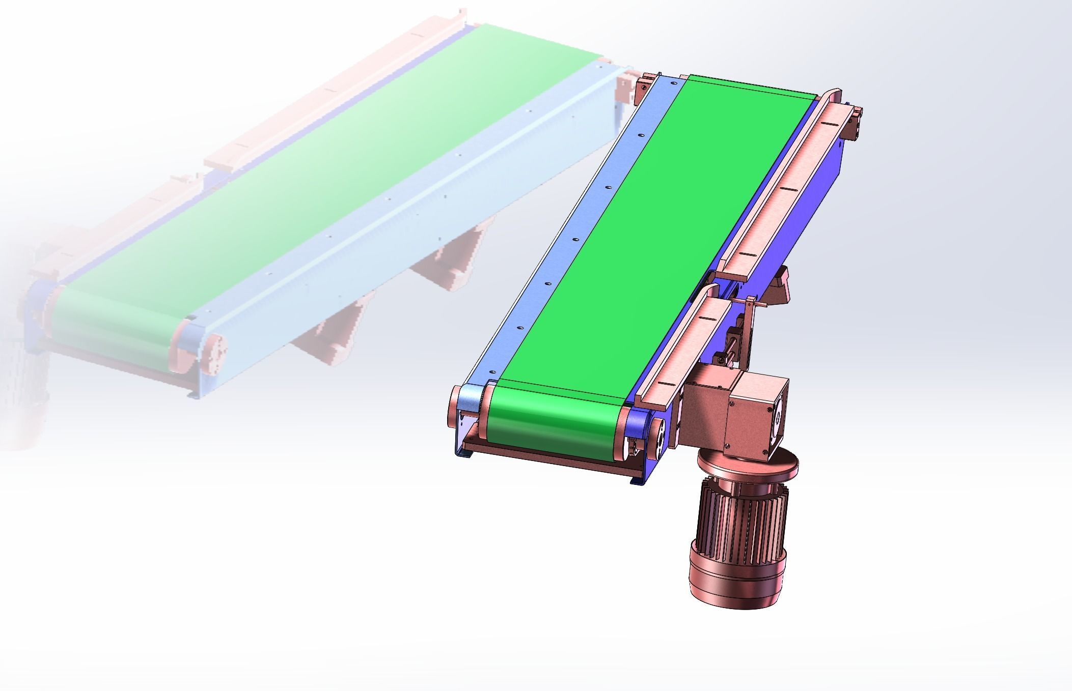 Open bag filling and packing machine 3D model_15