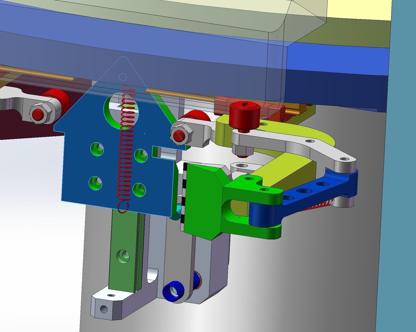 Open bag filling and packing machine 3D model_7