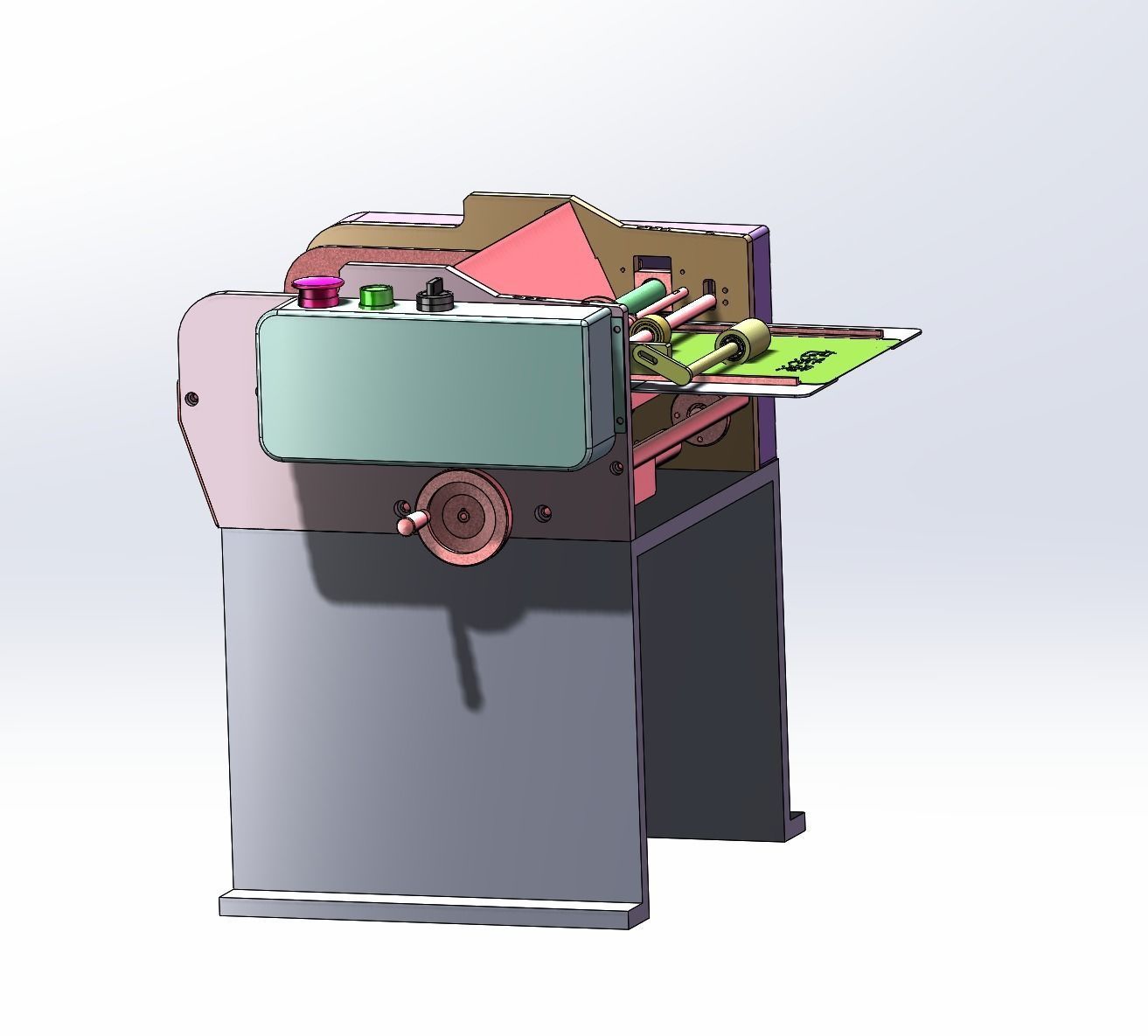 Open bag filling and packing machine 3D model_14