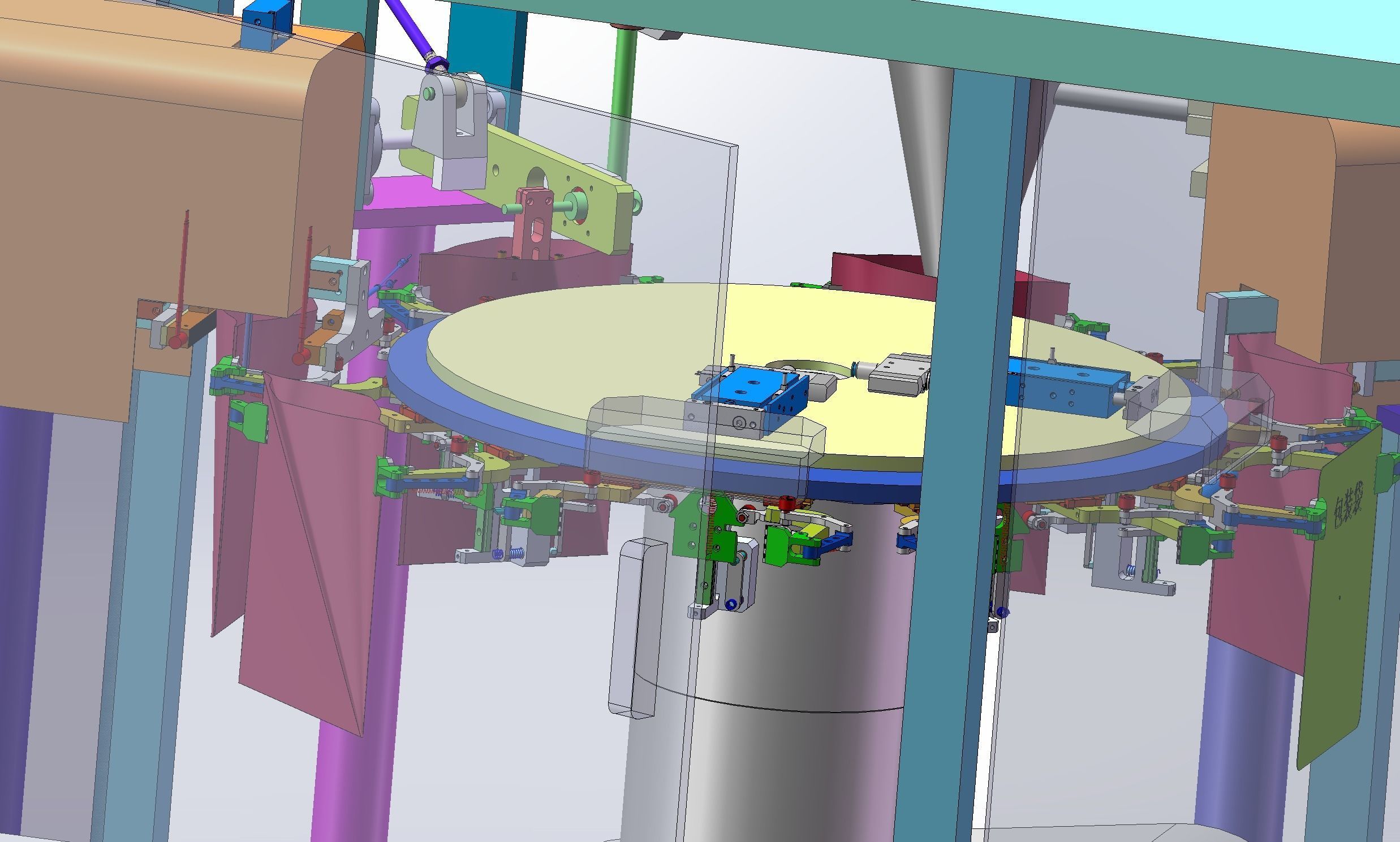 Open bag filling and packing machine 3D model_5