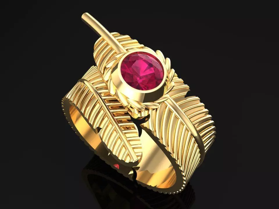 Leaf Ring - N316 3D print model