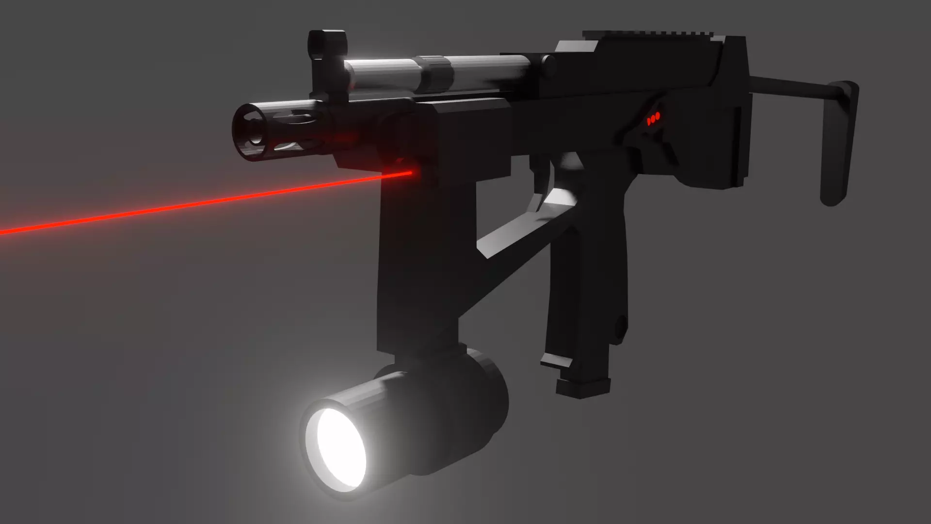 Custom PP2000 Low Poly Free 3D model