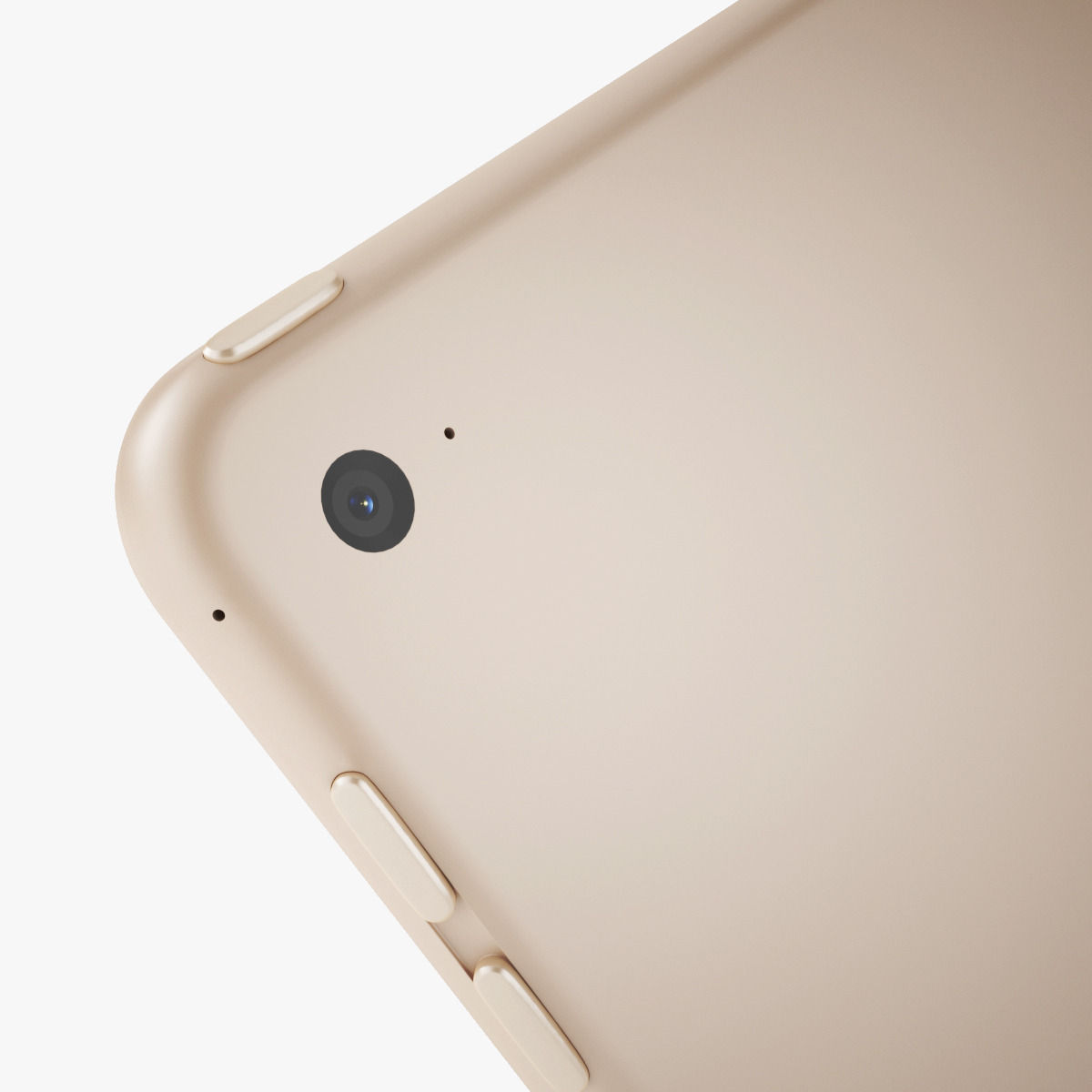 Apple iPad Air 2 Gold 3D model_4